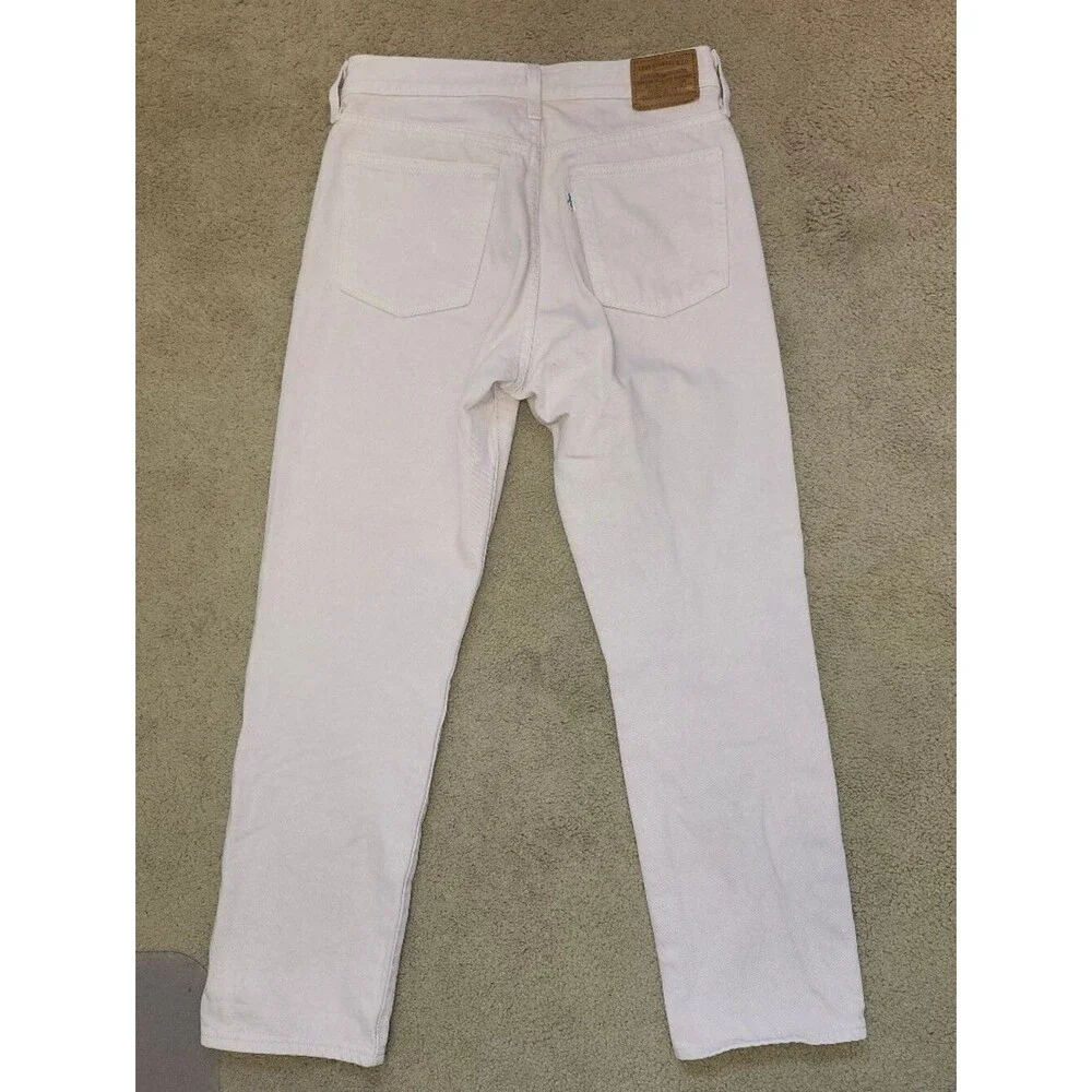 Levi's Pale Pink High Rise Wedgie Straight 100% Cotton Jeans, 28